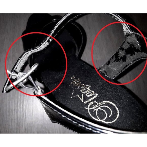 Pleaser KISS-209 Black Ankle Strap Stiletto Platform High Heels Size 7 PLS READ! - Picture 11 of 16